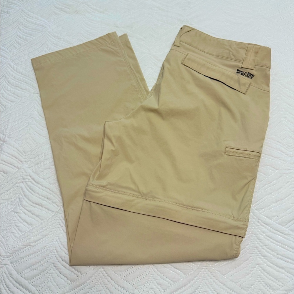 World Wide Sportsman Women’s Tan Activewear Pants. Size 12 - Picture 3 of 7